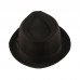 's Summer Lightweight Linen Derby Fedora Upturn Curl Brim Hat  eb-35628318
